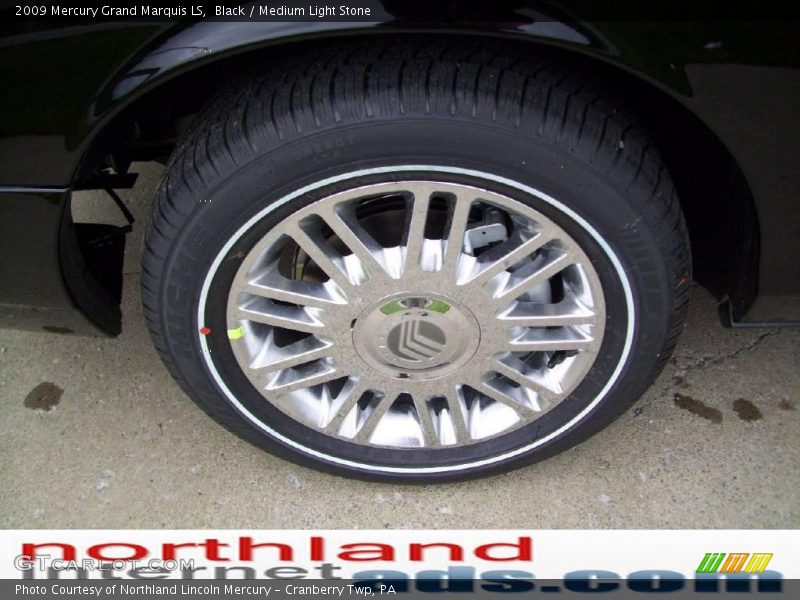 Black / Medium Light Stone 2009 Mercury Grand Marquis LS