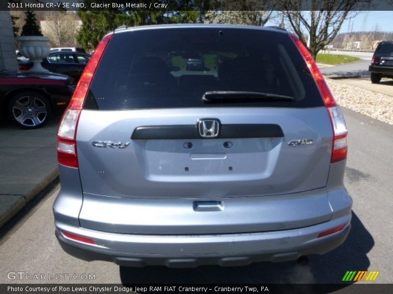 Glacier Blue Metallic / Gray 2011 Honda CR-V SE 4WD