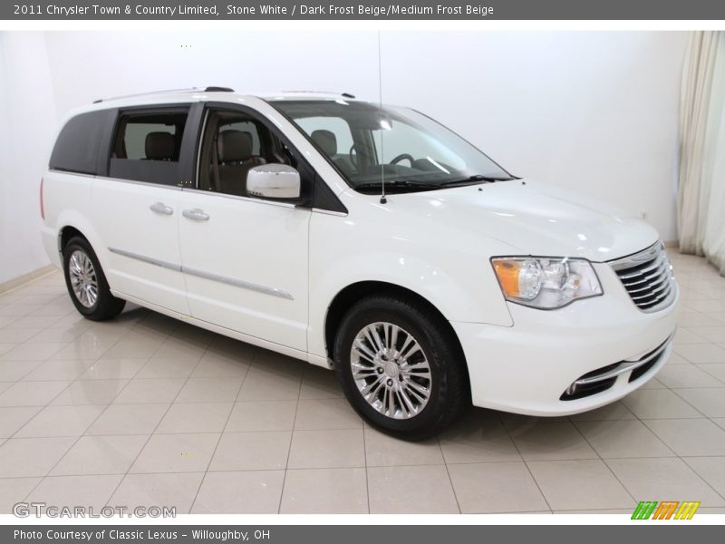 Stone White / Dark Frost Beige/Medium Frost Beige 2011 Chrysler Town & Country Limited