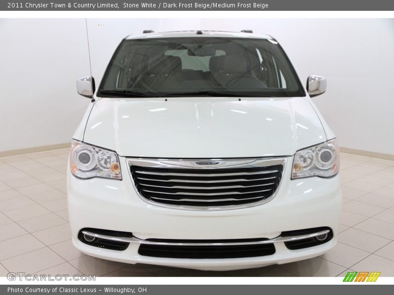 Stone White / Dark Frost Beige/Medium Frost Beige 2011 Chrysler Town & Country Limited