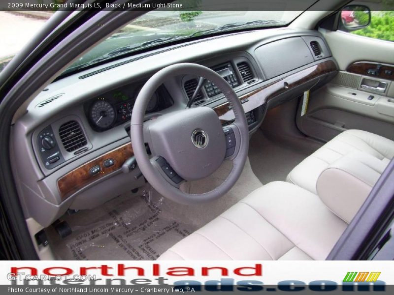 Black / Medium Light Stone 2009 Mercury Grand Marquis LS