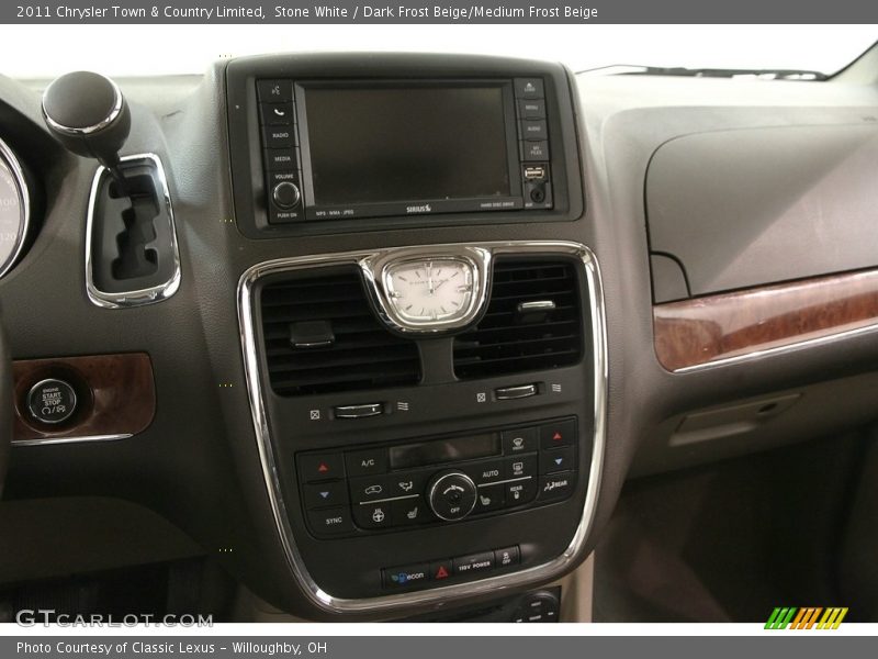 Stone White / Dark Frost Beige/Medium Frost Beige 2011 Chrysler Town & Country Limited