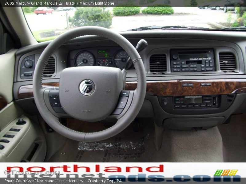 Black / Medium Light Stone 2009 Mercury Grand Marquis LS