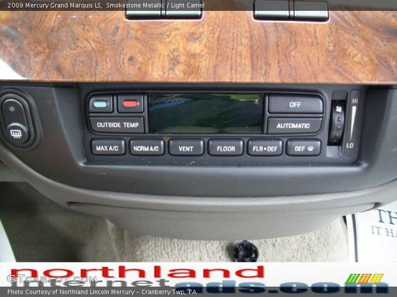 Smokestone Metallic / Light Camel 2009 Mercury Grand Marquis LS