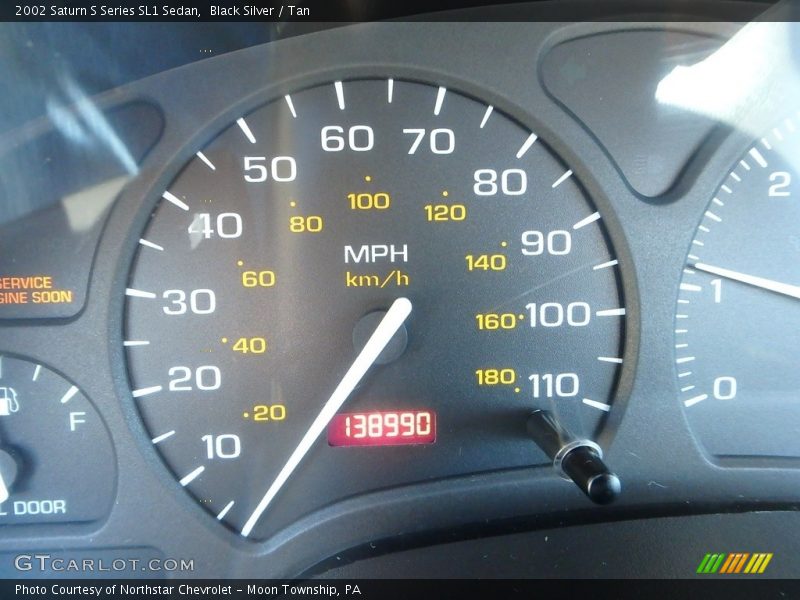 Black Silver / Tan 2002 Saturn S Series SL1 Sedan