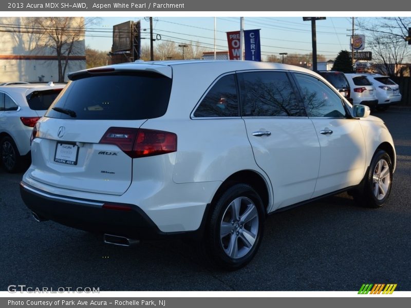 Aspen White Pearl / Parchment 2013 Acura MDX SH-AWD