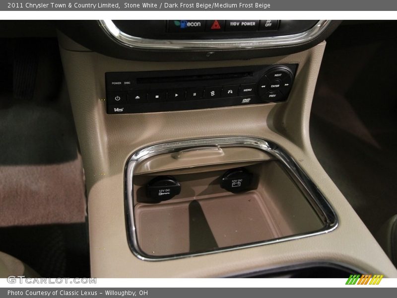 Stone White / Dark Frost Beige/Medium Frost Beige 2011 Chrysler Town & Country Limited