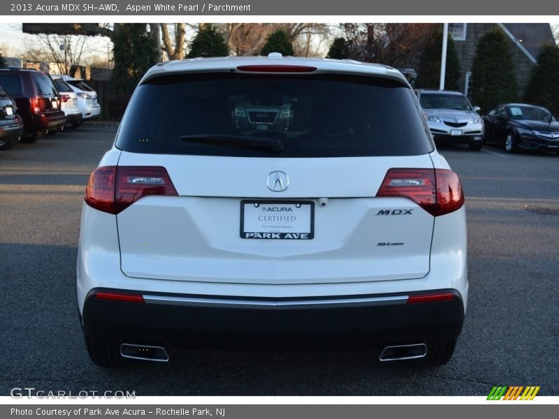 Aspen White Pearl / Parchment 2013 Acura MDX SH-AWD