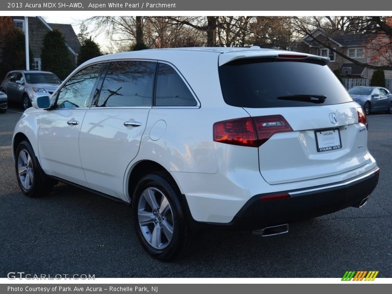 Aspen White Pearl / Parchment 2013 Acura MDX SH-AWD