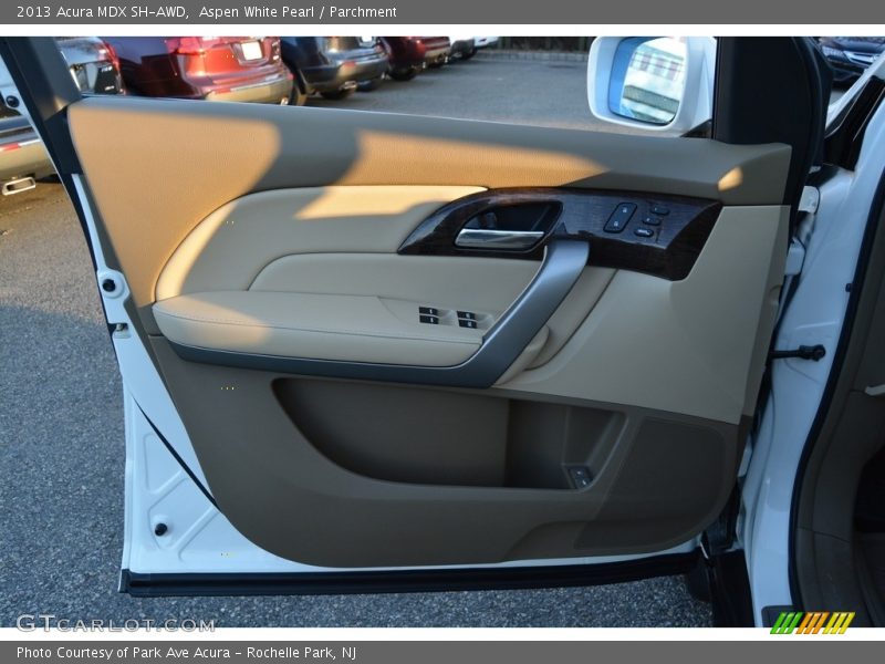 Aspen White Pearl / Parchment 2013 Acura MDX SH-AWD
