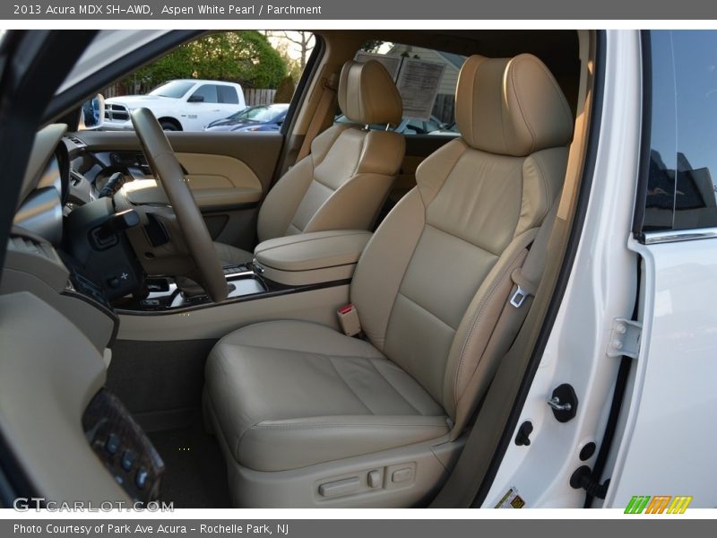 Aspen White Pearl / Parchment 2013 Acura MDX SH-AWD