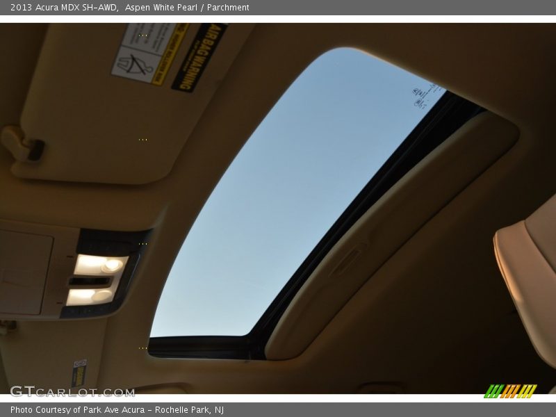 Aspen White Pearl / Parchment 2013 Acura MDX SH-AWD