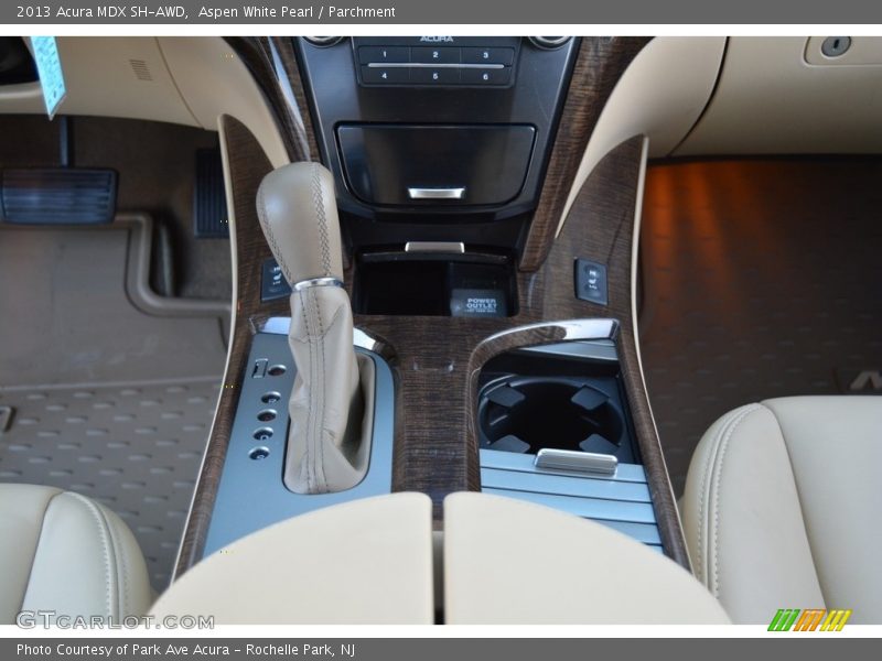 Aspen White Pearl / Parchment 2013 Acura MDX SH-AWD