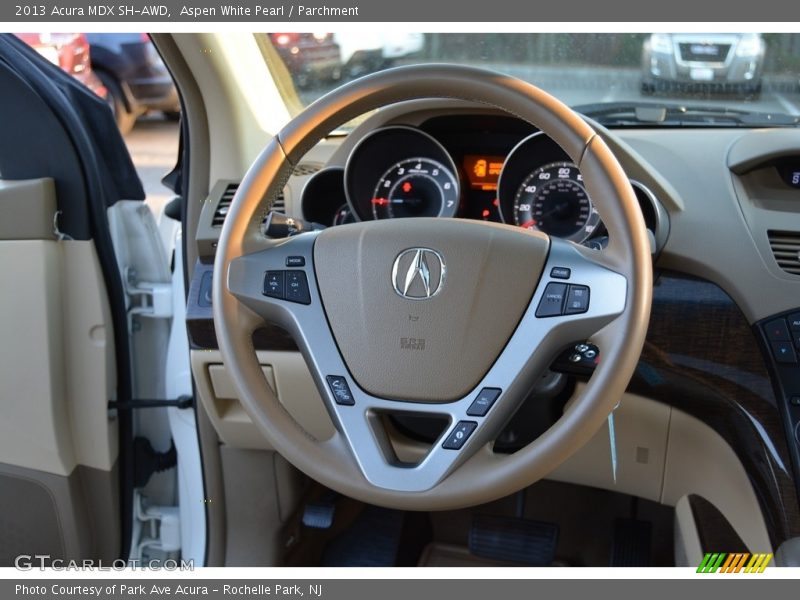 Aspen White Pearl / Parchment 2013 Acura MDX SH-AWD