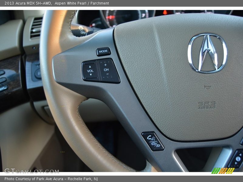 Aspen White Pearl / Parchment 2013 Acura MDX SH-AWD