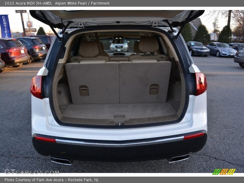 Aspen White Pearl / Parchment 2013 Acura MDX SH-AWD