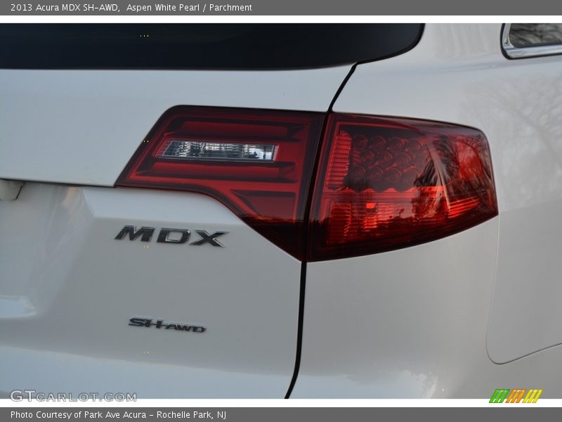 Aspen White Pearl / Parchment 2013 Acura MDX SH-AWD