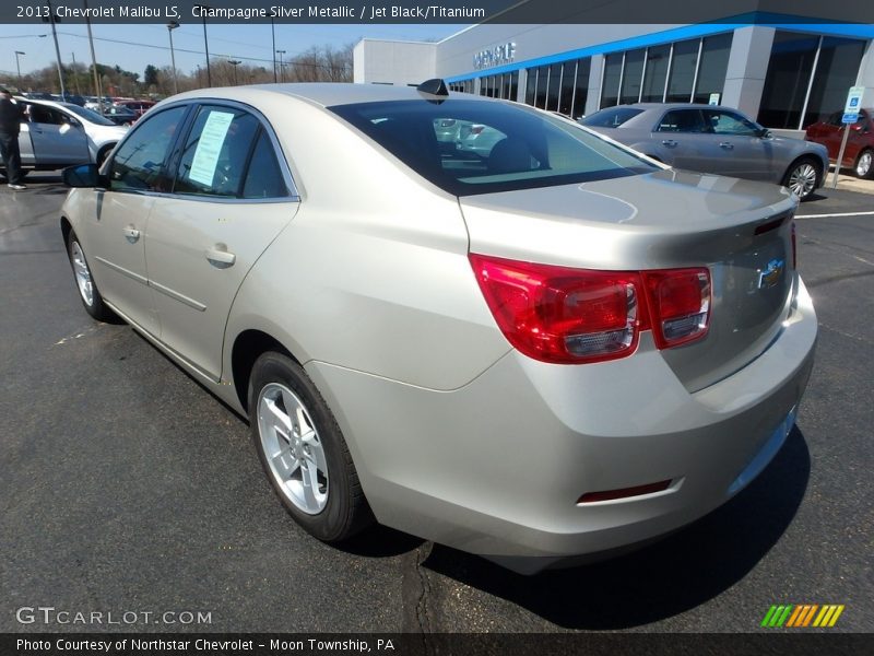 Champagne Silver Metallic / Jet Black/Titanium 2013 Chevrolet Malibu LS