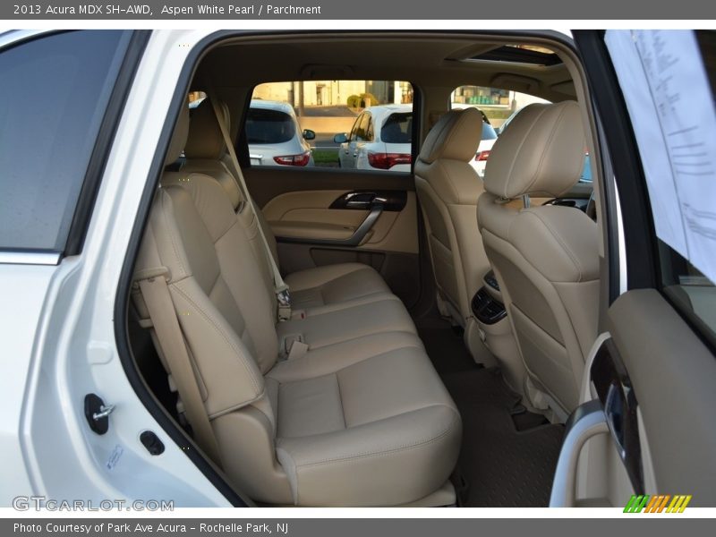 Aspen White Pearl / Parchment 2013 Acura MDX SH-AWD