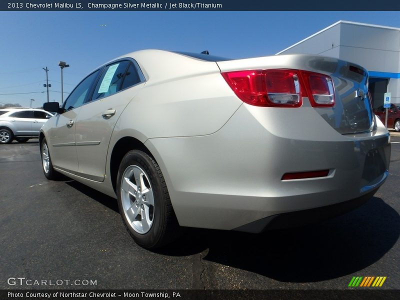 Champagne Silver Metallic / Jet Black/Titanium 2013 Chevrolet Malibu LS