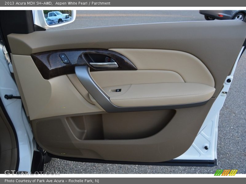 Aspen White Pearl / Parchment 2013 Acura MDX SH-AWD