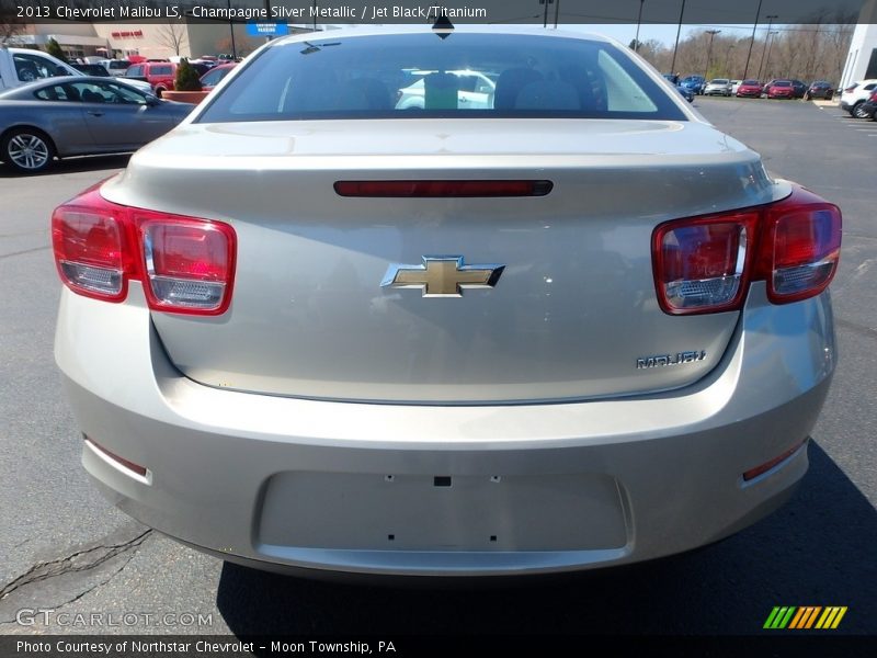 Champagne Silver Metallic / Jet Black/Titanium 2013 Chevrolet Malibu LS