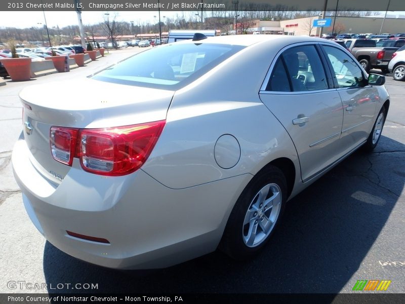 Champagne Silver Metallic / Jet Black/Titanium 2013 Chevrolet Malibu LS