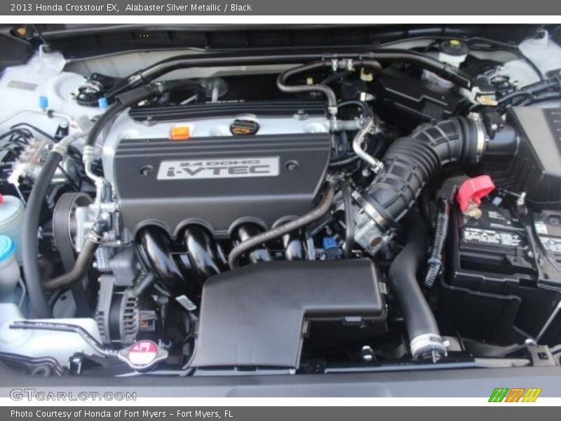 Alabaster Silver Metallic / Black 2013 Honda Crosstour EX