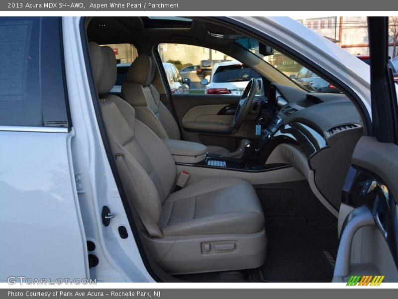 Aspen White Pearl / Parchment 2013 Acura MDX SH-AWD