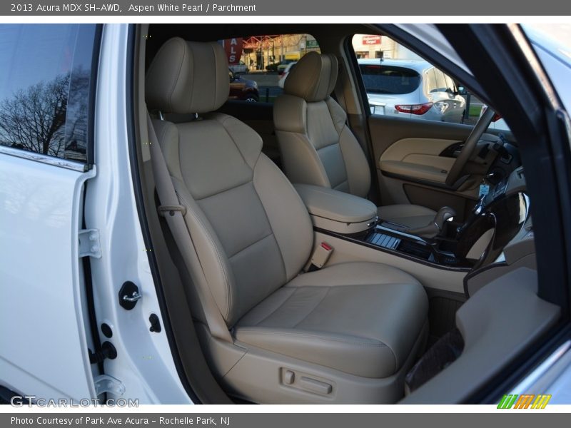 Aspen White Pearl / Parchment 2013 Acura MDX SH-AWD