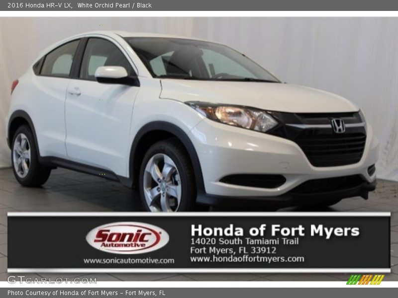 White Orchid Pearl / Black 2016 Honda HR-V LX