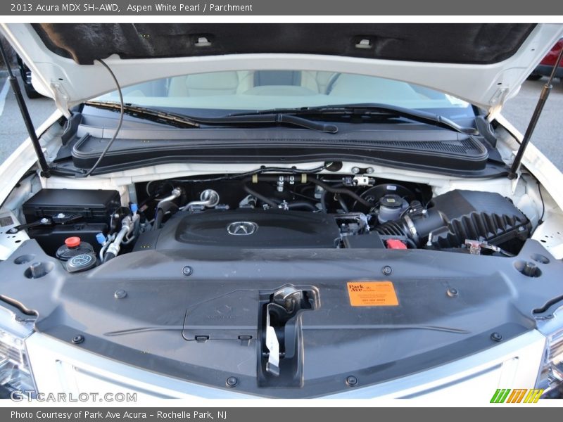 Aspen White Pearl / Parchment 2013 Acura MDX SH-AWD