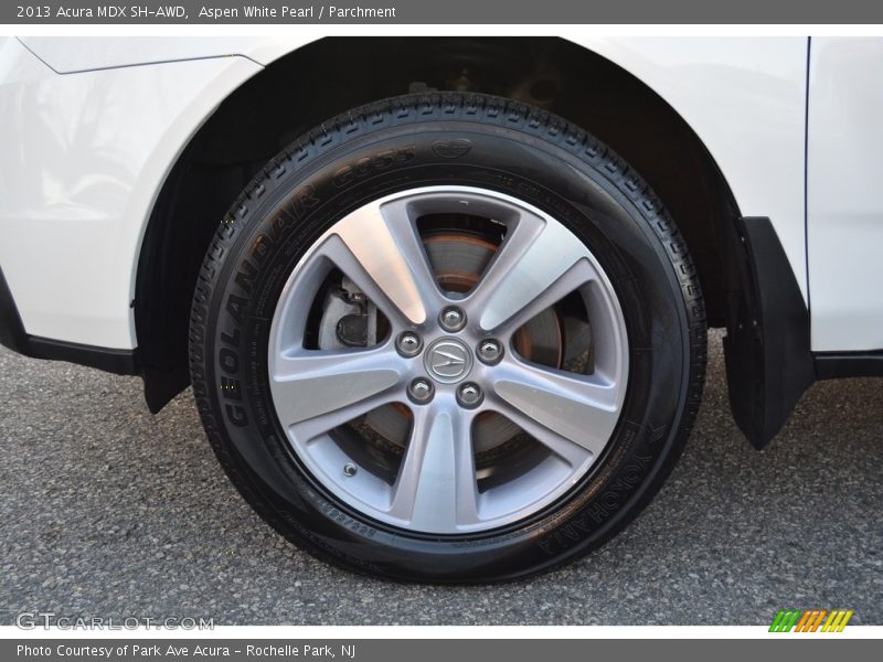 Aspen White Pearl / Parchment 2013 Acura MDX SH-AWD