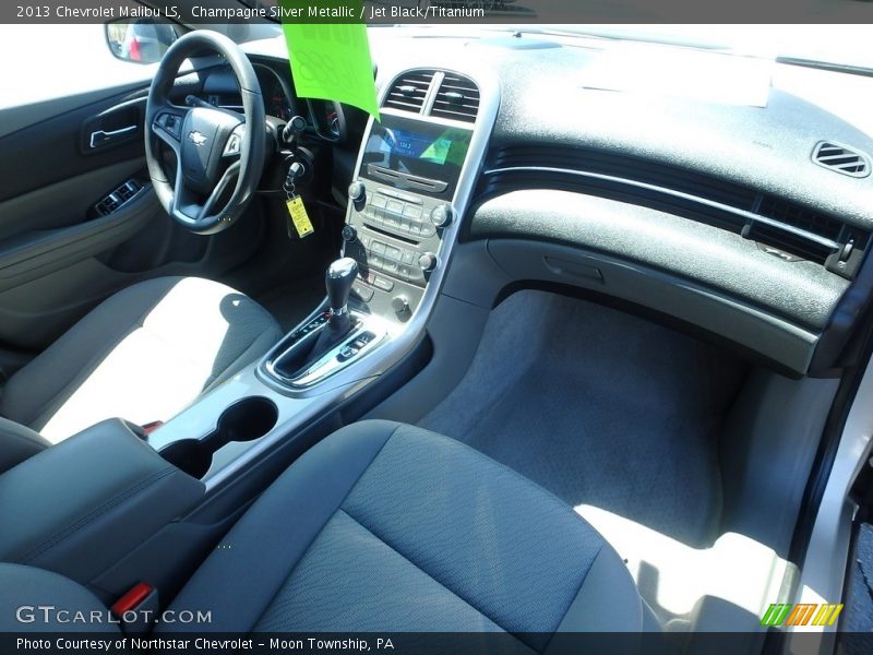 Champagne Silver Metallic / Jet Black/Titanium 2013 Chevrolet Malibu LS