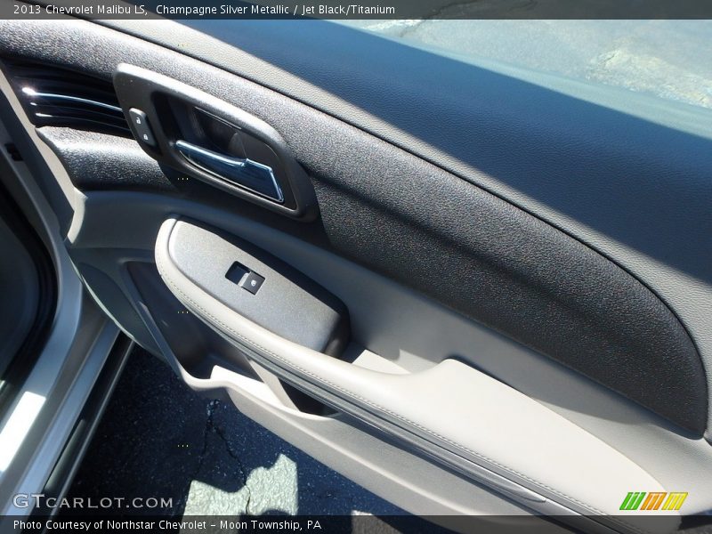Champagne Silver Metallic / Jet Black/Titanium 2013 Chevrolet Malibu LS