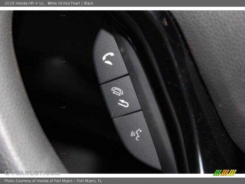 White Orchid Pearl / Black 2016 Honda HR-V LX