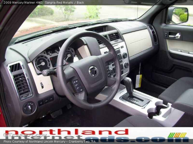 Sangria Red Metallic / Black 2009 Mercury Mariner 4WD