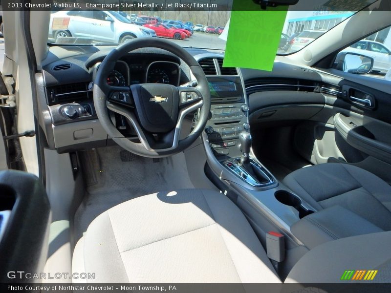 Champagne Silver Metallic / Jet Black/Titanium 2013 Chevrolet Malibu LS