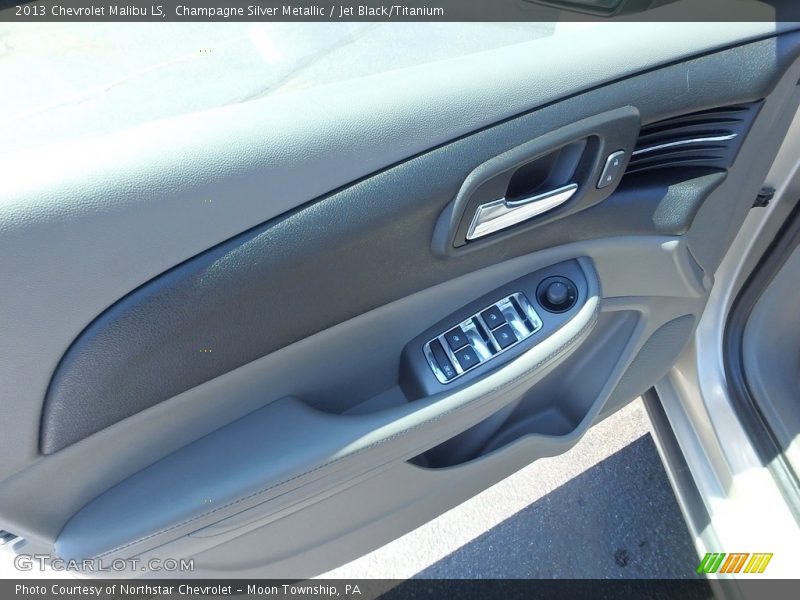 Champagne Silver Metallic / Jet Black/Titanium 2013 Chevrolet Malibu LS