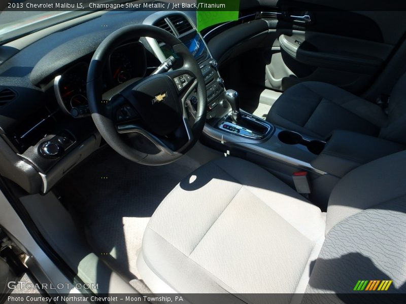 Champagne Silver Metallic / Jet Black/Titanium 2013 Chevrolet Malibu LS