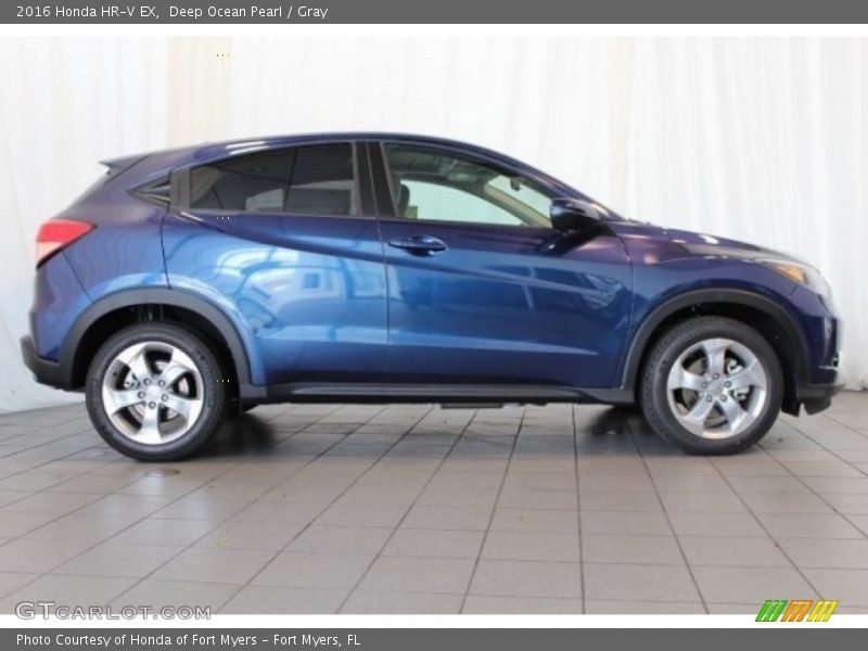 Deep Ocean Pearl / Gray 2016 Honda HR-V EX