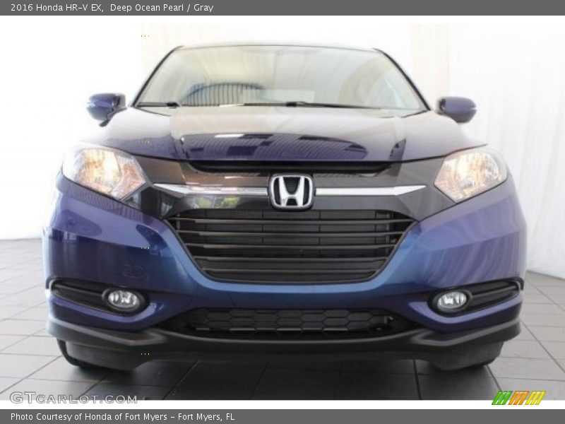 Deep Ocean Pearl / Gray 2016 Honda HR-V EX