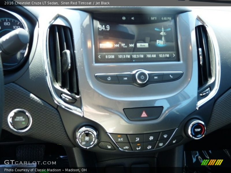 Siren Red Tintcoat / Jet Black 2016 Chevrolet Cruze LT Sedan