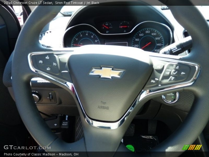 Siren Red Tintcoat / Jet Black 2016 Chevrolet Cruze LT Sedan
