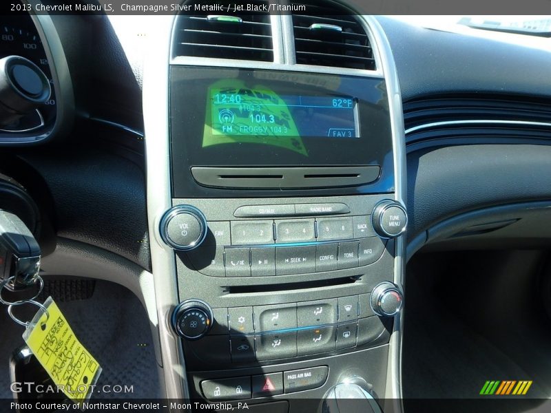 Champagne Silver Metallic / Jet Black/Titanium 2013 Chevrolet Malibu LS