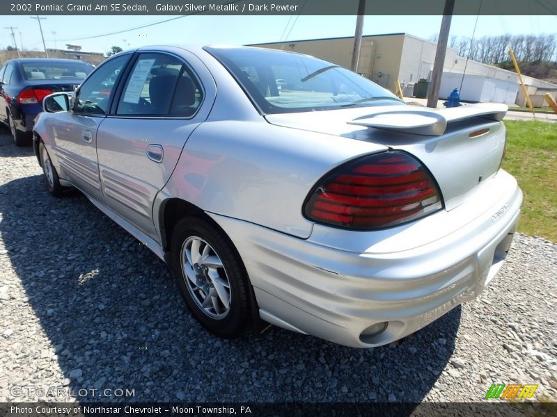 Galaxy Silver Metallic / Dark Pewter 2002 Pontiac Grand Am SE Sedan