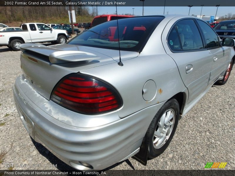 Galaxy Silver Metallic / Dark Pewter 2002 Pontiac Grand Am SE Sedan
