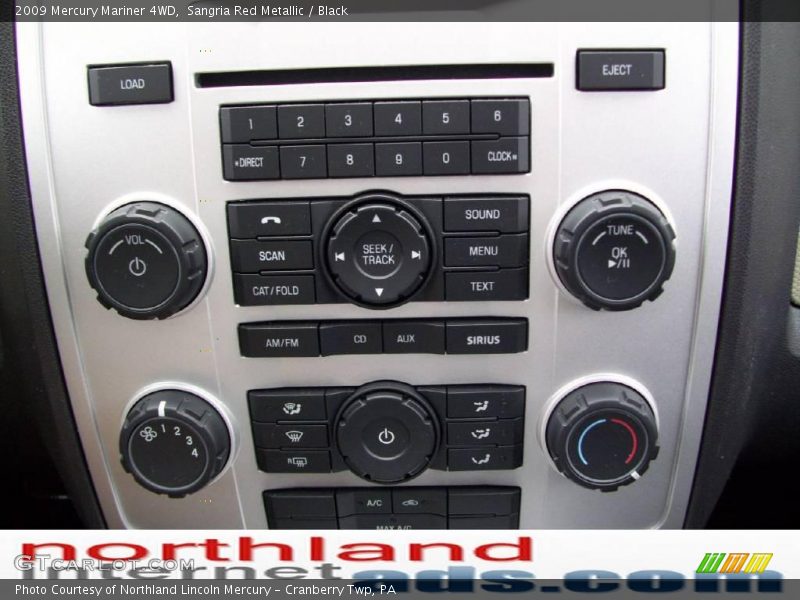 Sangria Red Metallic / Black 2009 Mercury Mariner 4WD