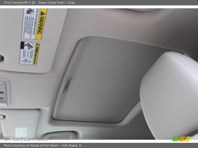 Deep Ocean Pearl / Gray 2016 Honda HR-V EX