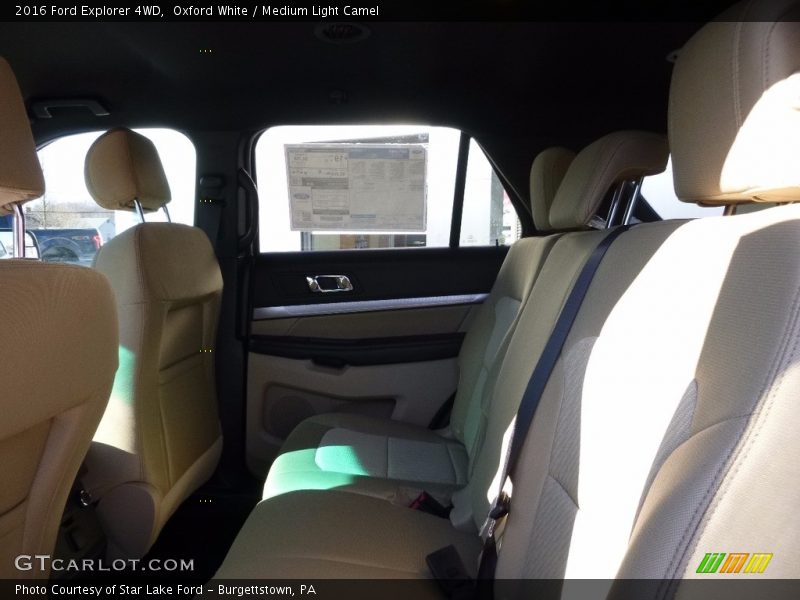Oxford White / Medium Light Camel 2016 Ford Explorer 4WD